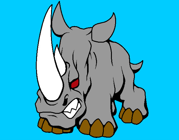 Dibujo Rinoceronte II pintado por JuanikoPok