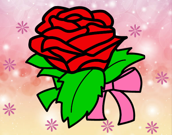 Dibujo Rosa, flor pintado por anagabriel