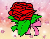 Dibujo Rosa, flor pintado por anagabriel