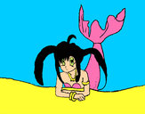 Dibujo Sirena tumbada pintado por Natica 