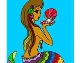 Dibujo Sirena y perla pintado por Natasha-MF