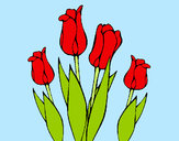 Dibujo Tulipanes pintado por Bettany