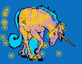 Dibujo Unicornio bravo pintado por Shantyflor
