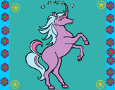 Dibujo Unicornio pintado por nataliaTV