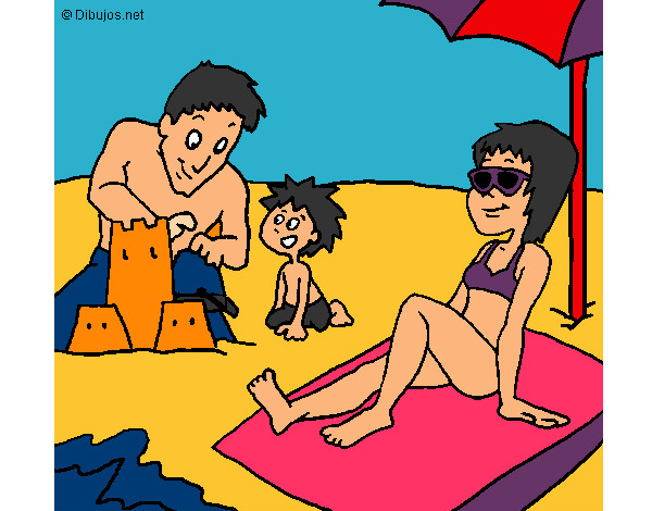 Dibujo Vacaciones familiares pintado por s-tep21