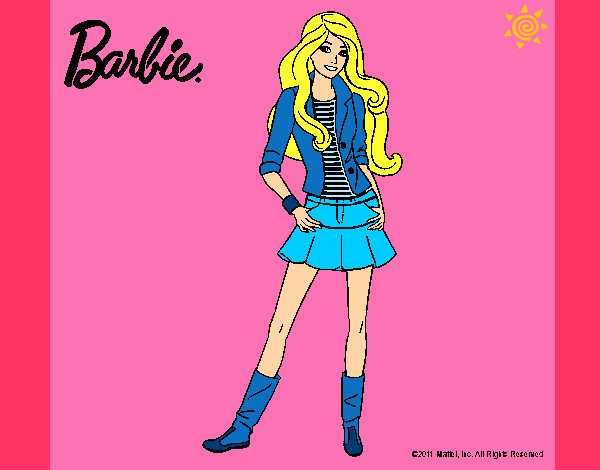 Dibujo Barbie juvenil pintado por rinni18