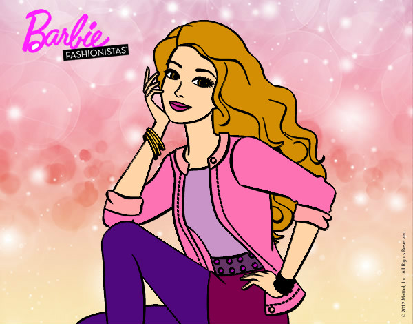Dibujo Barbie súper guapa pintado por julieta000