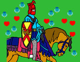 Dibujo Caballero a caballo pintado por nurisam13