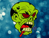 Dibujo Cabeza de zombi pintado por mistercap