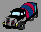 Dibujo Camión hormigonera pintado por Beleem