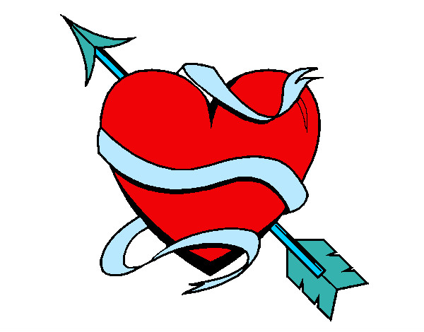 Dibujo Corazón con flecha III pintado por andreacele