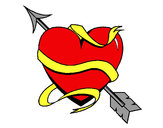Dibujo Corazón con flecha III pintado por andres-zis