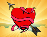 Dibujo Corazón con flecha III pintado por DevaLopezz
