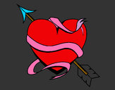 Dibujo Corazón con flecha III pintado por kerryangie