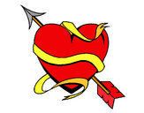 Dibujo Corazón con flecha III pintado por mickaa