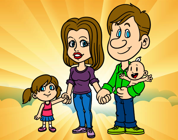 Dibujo Familia feliz pintado por rinni18
