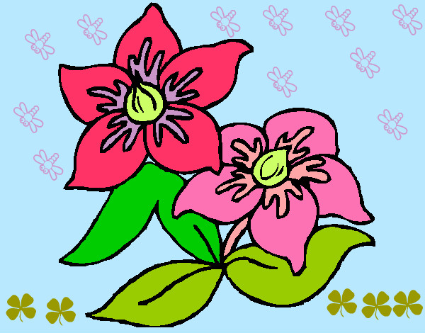 Dibujo Flores 3 pintado por Aribb