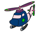 Dibujo Helicóptero con una estrella pintado por ani123
