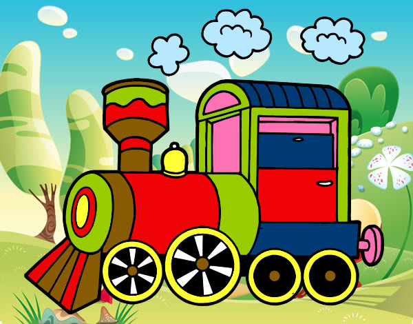 Dibujo Locomotora de vapor pintado por tukillo