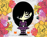 Dibujo Look Emo pintado por samanita11