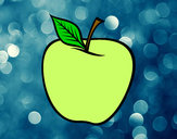 Dibujo Manzana grande pintado por maria2eco