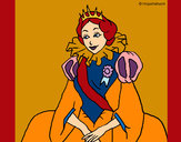 Dibujo Princesa real pintado por erika6