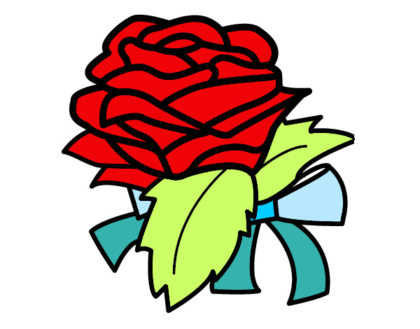 Dibujo Rosa, flor pintado por andreacele