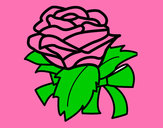 Dibujo Rosa, flor pintado por melanieq