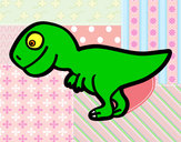 Dibujo Tiranosaurio rex joven pintado por diegoafa