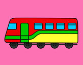 Dibujo Tren de pasajeros pintado por izan4