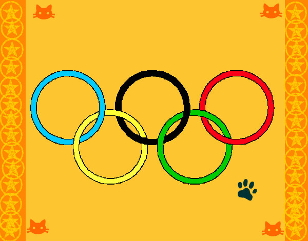 Dibujo Anillas de los juegos olimpícos pintado por KaRoo