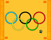Dibujo Anillas de los juegos olimpícos pintado por KaRoo