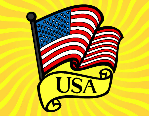 Dibujo Bandera de los Estados Unidos pintado por mike203