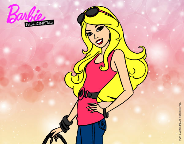 Dibujo Barbie casual pintado por annndysss