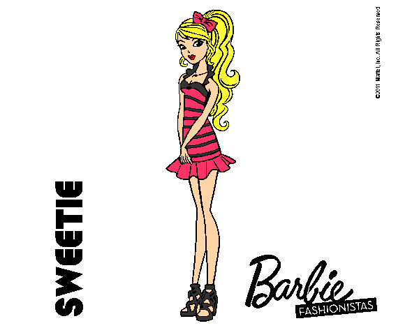 Dibujo Barbie Fashionista 6 pintado por annndysss
