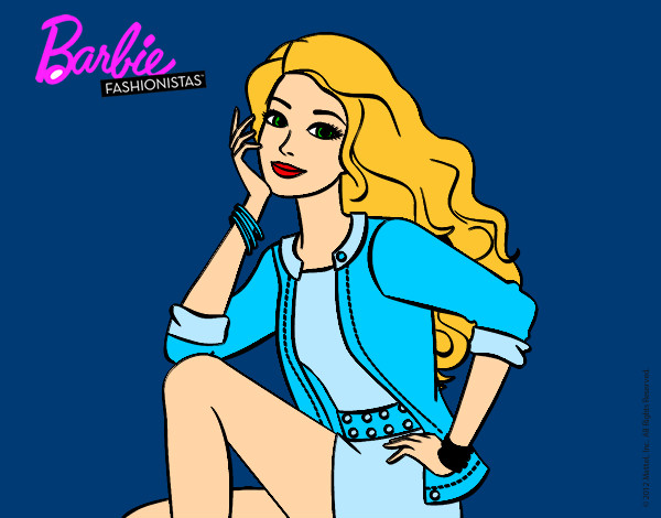 Dibujo Barbie súper guapa pintado por ViLuTi