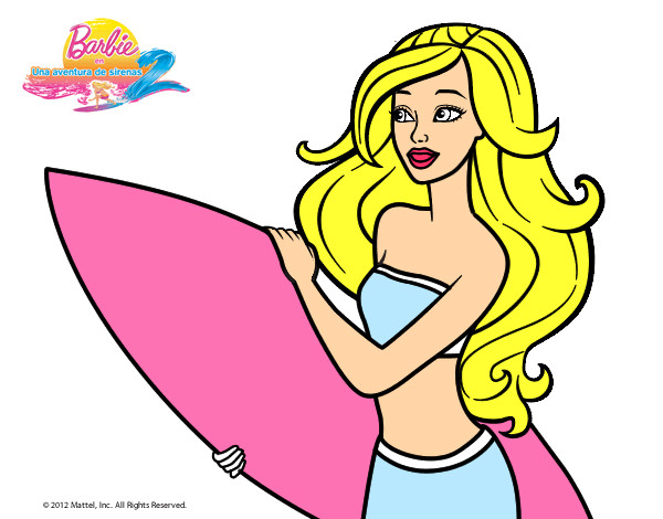 Barbie va a surfear