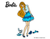 Dibujo Barbie y su colección de zapatos pintado por erixuuuu