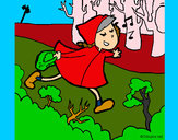 Dibujo Caperucita roja 6 pintado por Valen2007