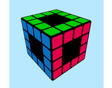Dibujo Cubo de Rubik pintado por Jainen 