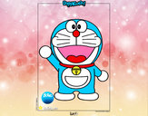 Dibujo Doraemon pintado por monXD