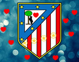 Dibujo Escudo del Club Atlético de Madrid pintado por dexter