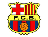 Dibujo Escudo del F.C. Barcelona pintado por Daniela19