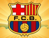 Dibujo Escudo del F.C. Barcelona pintado por marioguapo