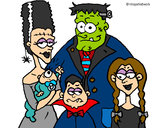 Dibujo Familia de monstruos pintado por Irererita