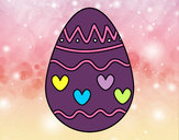 Dibujo Huevo con corazones pintado por mori-alone