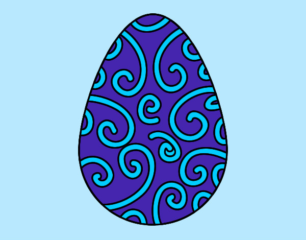 Dibujo Huevo decorado pintado por Esther03