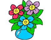Dibujo Jarrón de flores pintado por myseen4