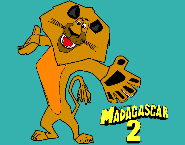 Dibujo Madagascar 2 Alex 2 pintado por tj_aressi