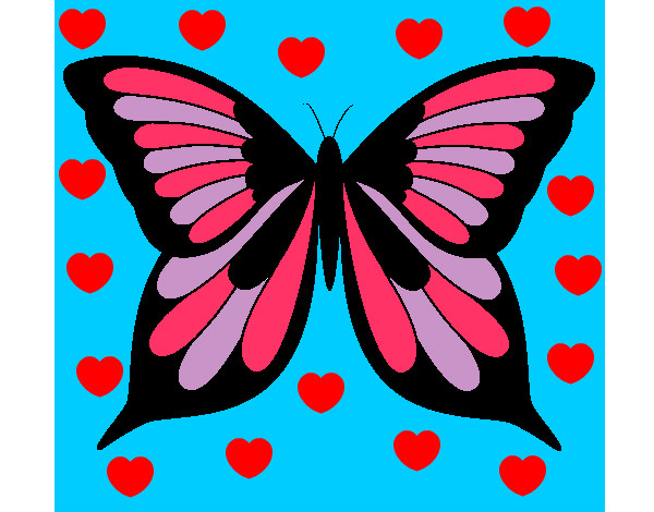 Mariposa Corazones